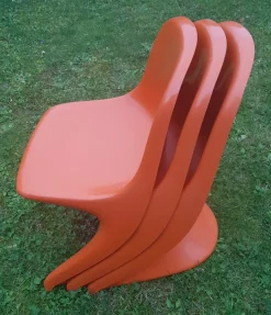 Pamono Stackable Children's Casalino Chairs by Alexander Begge for Casala, 1970s, Set of 3 Hot