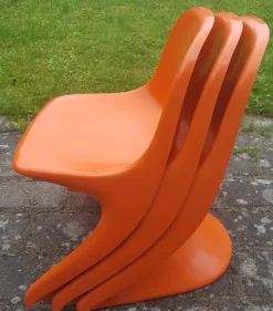 Pamono Stackable Children's Casalino Chairs by Alexander Begge for Casala, 1970s, Set of 3 Hot