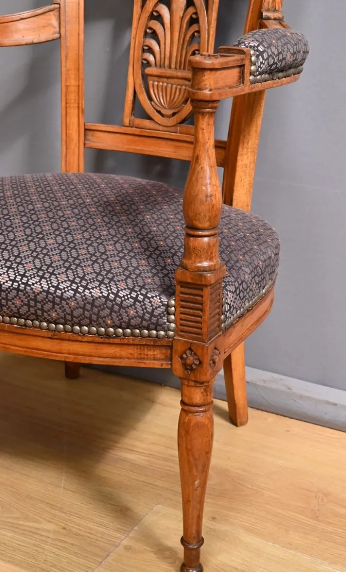 Pamono Stained Beech Armchairs, Early 20th Century, Set of 2 Discount