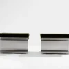 Pamono Stainless Steel Alcantara Ottomans by Paul Geoffroy for Uginox, 1975, Set of 2 Online