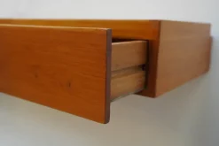 Pamono Suspended Oak Console Table attributed to Carlo Lucci, 1963 Sale