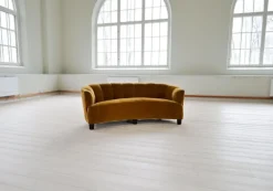 Pamono Swedish Art Deco Chairs and Sofa in Velvet, 1930s, Set of 3 New