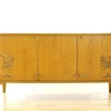 Pamono Swedish Curved Sideboard in Birch, 1930s Best