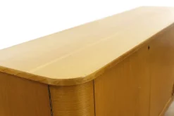 Pamono Swedish Curved Sideboard in Birch, 1930s Best