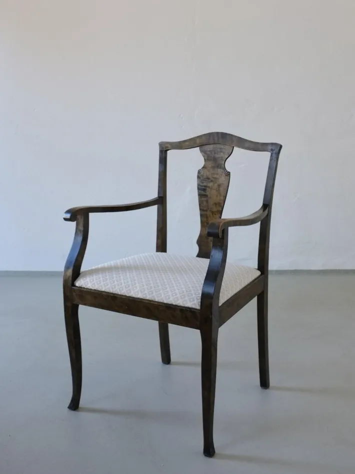 Pamono Swedish Grace Satin Birch Dining Chairs, 1920s, Set of 6 Online