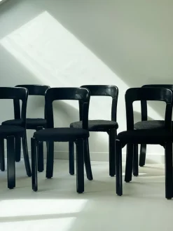 Pamono Swiss Chairs by Bruno Rey for Stein Am Rhein, 1970, Set of 6 Hot