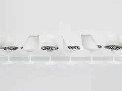 Pamono Swivel Tulip Chairs by Ero Saarinen for Knoll International, 1970, Set of 6 Sale