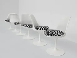 Pamono Swivel Tulip Chairs by Ero Saarinen for Knoll International, 1970, Set of 6 Sale