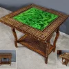 Pamono Syrian Games Table in Marquetry and Inlays Discount