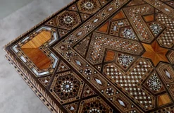 Pamono Syrian Games Table in Marquetry and Inlays Discount