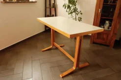 Pamono Table with Umakart Top by Ludvik Volak for Drevopodnik Holesov, 1970s Online