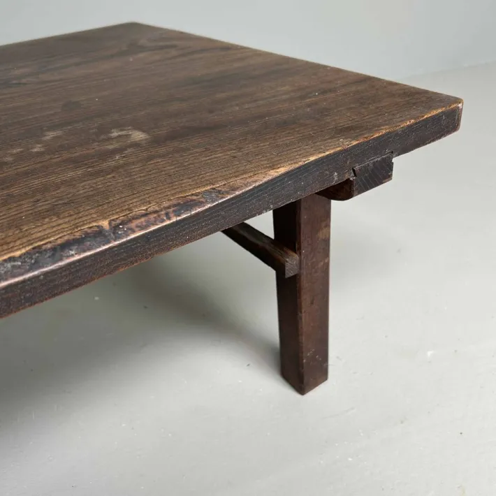 Pamono Taishō Period Minimalist Low Wooden Table, Japan, 1920s Clearance