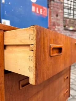 Pamono Teak Chest of Drawers with Lock, Denmark Best