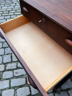 Pamono Teak Chest of Drawers with Lock, Denmark Sale