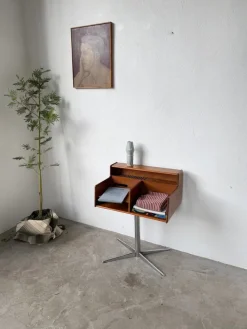 Pamono Teak Console or Small Desk from Fimsa Roma, Italy, 1970s Hot