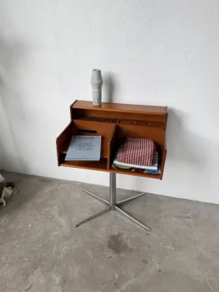 Pamono Teak Console or Small Desk from Fimsa Roma, Italy, 1970s Hot