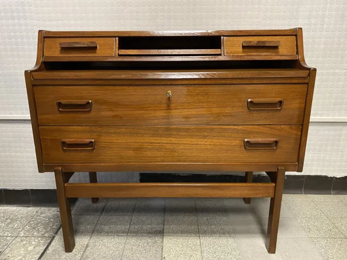 Pamono Teak Secretaire by Arne Wahl Iversen for Vinde Møbelfabrik, 1960s Best