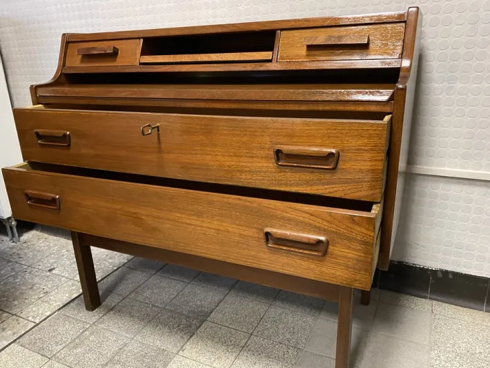 Pamono Teak Secretaire by Arne Wahl Iversen for Vinde Møbelfabrik, 1960s Best