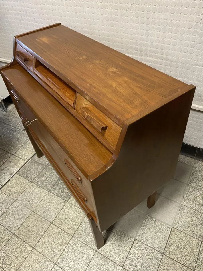 Pamono Teak Secretaire by Arne Wahl Iversen for Vinde Møbelfabrik, 1960s Best