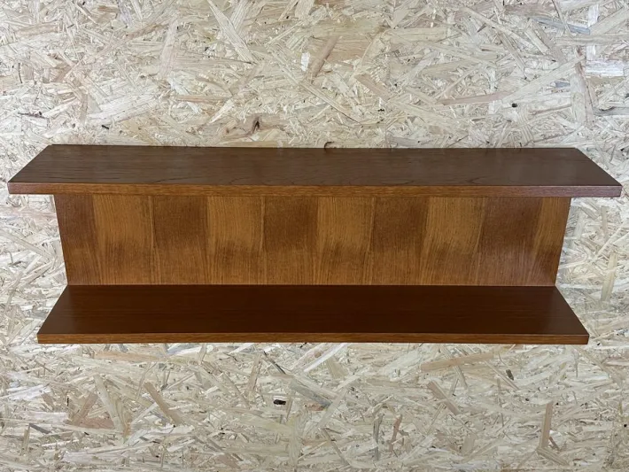 Pamono Teak Wall Shelf, Denmark, 1960s Hot