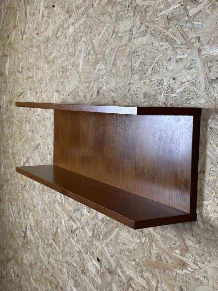 Pamono Teak Wall Shelf, Denmark, 1960s Hot
