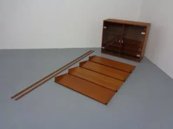 Pamono Teak Wall Unit by Kai Kristiansen for Feldballes Furniture Factory, Denmark, 1960s, Set of 7