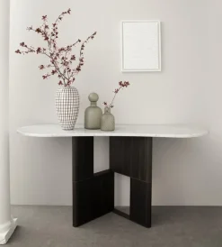 Pamono Tetris Laguna Oak and Marble Console by Morica Design Sale