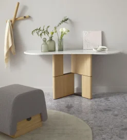 Pamono Tetris Oak and Marble Console by Morica Design Online