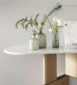 Pamono Tetris Oak and Marble Console by Morica Design Online