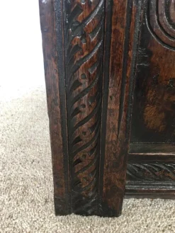 Pamono 18th Century Antique Carved Oak Coffer Best