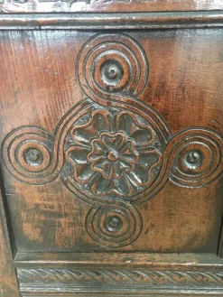 Pamono 18th Century Antique Carved Oak Coffer Best