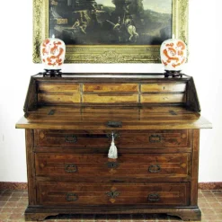 Pamono 18th Century Antique Walnut Drop Front Desk, Marchigiana Discount