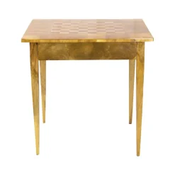 Pamono 19th Century Biedermeier Walnut Marquetry Chess Table Online