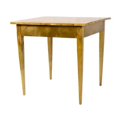 Pamono 19th Century Biedermeier Walnut Marquetry Chess Table Online