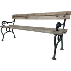 Pamono 19th Century Cast Iron and Wood Bench Sale