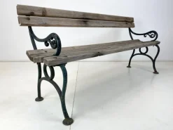Pamono 19th Century Cast Iron and Wood Bench Sale