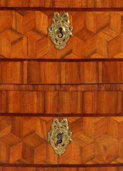 Pamono 18th Century Chest with Trompe-Lœil Marquetry, 1770 Discount