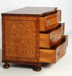 Pamono 18th Century Chest with Trompe-Lœil Marquetry, 1770 Discount