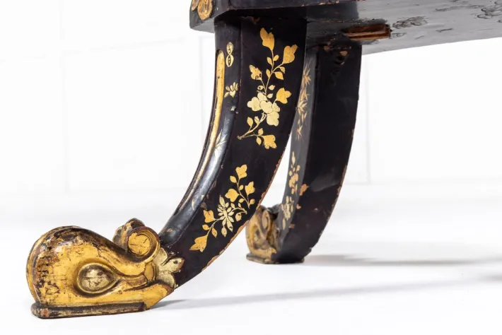 Pamono 19th Century Chinese Export Lacquer Games Table New