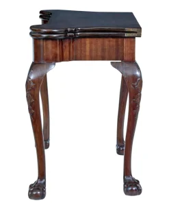 Pamono 19th Century Chippendale Revival Mahogany Card Table, 1880s Outlet