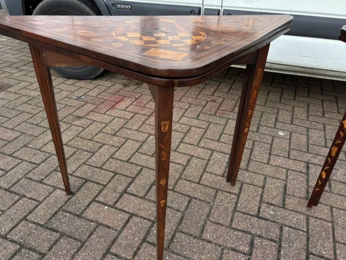 Pamono 18th Century Dutch Marquetry Games Table Best