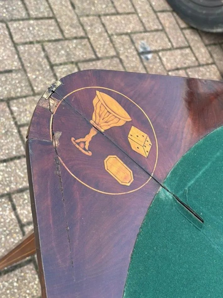 Pamono 18th Century Dutch Marquetry Games Table Best