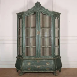 Pamono 19th Century Dutch Painted Oak Vitrine, 1880s Sale
