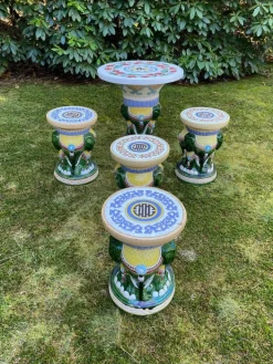 Pamono 20th Century Elephant Garden or Patio Seating, Set of 5 Hot