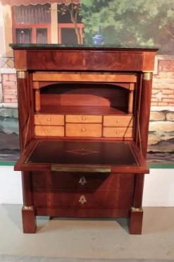 Pamono 19th Century Empire Mahogany Secretaire Discount