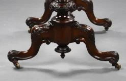 Pamono 19th Century English Victorian Burr Walnut Games Table, 1860s Clearance