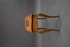 Pamono 19th Century English Victorian Burl Walnut and Marquetry Inlaid Card Table, 1860s Outlet