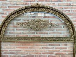 Pamono 19th Century French Belle Époque Style Headboard in Bronze, Glass and Brass Best