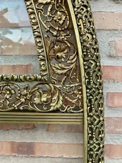 Pamono 19th Century French Belle Époque Style Headboard in Bronze, Glass and Brass Best