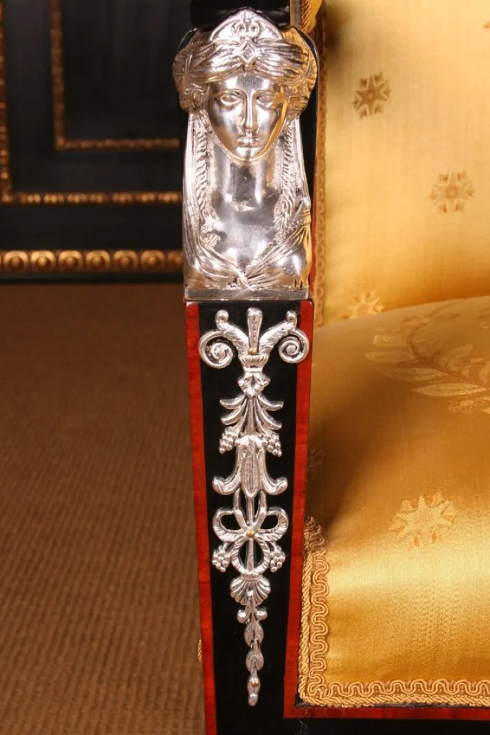 Pamono 20th Century French Empire Style Garniture Living Room Set, Set of 3